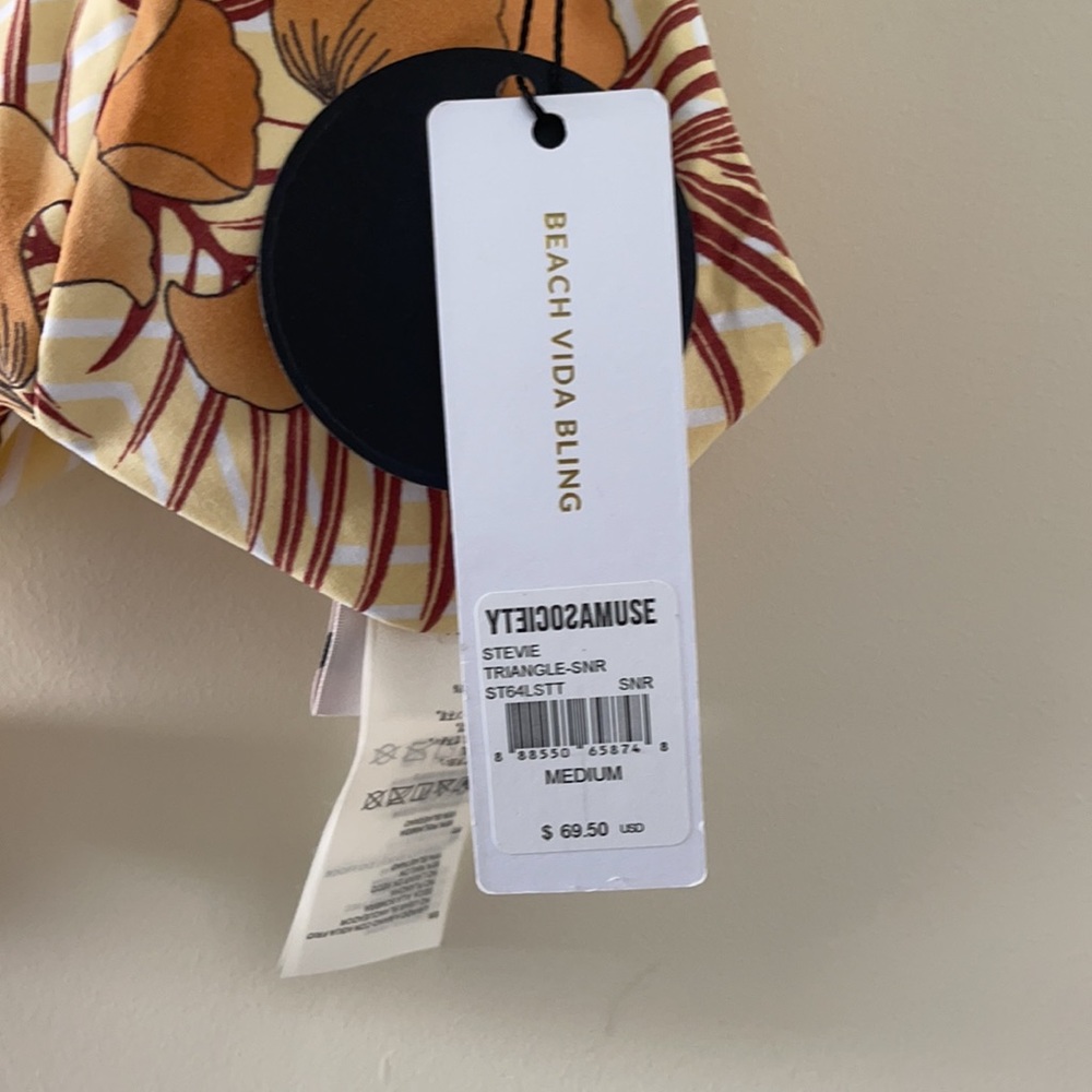 AMUSE SOCIETY Stevie Sunrise Bikini Set - NWT Med - Picture 12 of 16